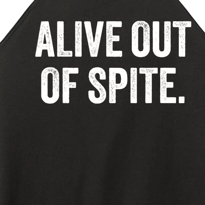 Alive Out Of Spite Women’s Perfect Tri Rocker Tank