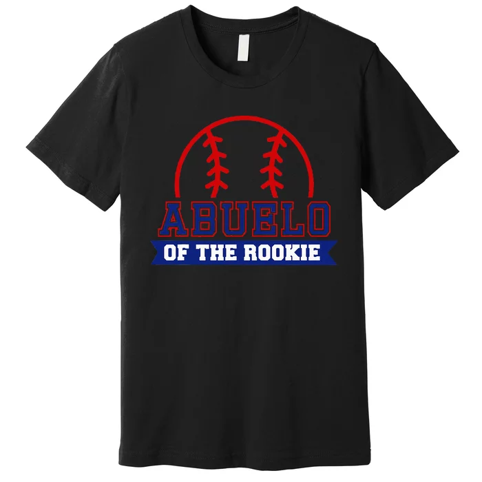 Abuelo Of Rookie 1st Birthday Baseball Theme Matching Party Premium T-Shirt