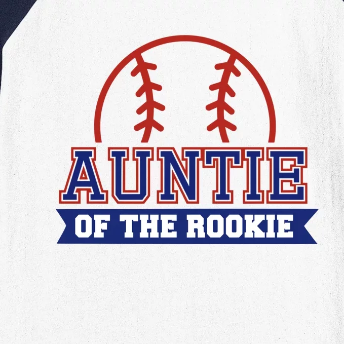 Auntie Of Rookie 1st Birthday Baseball Theme Matching Party Gift Baseball Sleeve Shirt