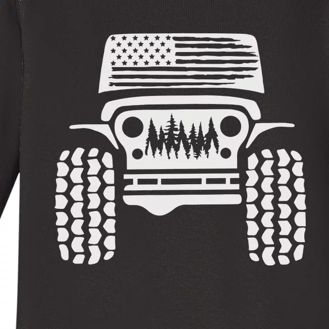 American Off Road 4x4 Baby Long Sleeve Bodysuit