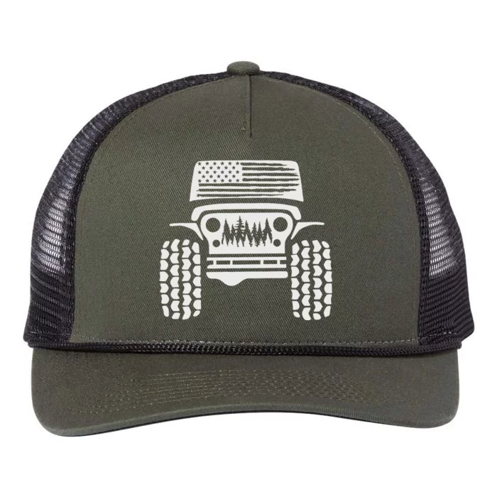 American Off Road 4x4 Retro Rope Trucker Hat Cap