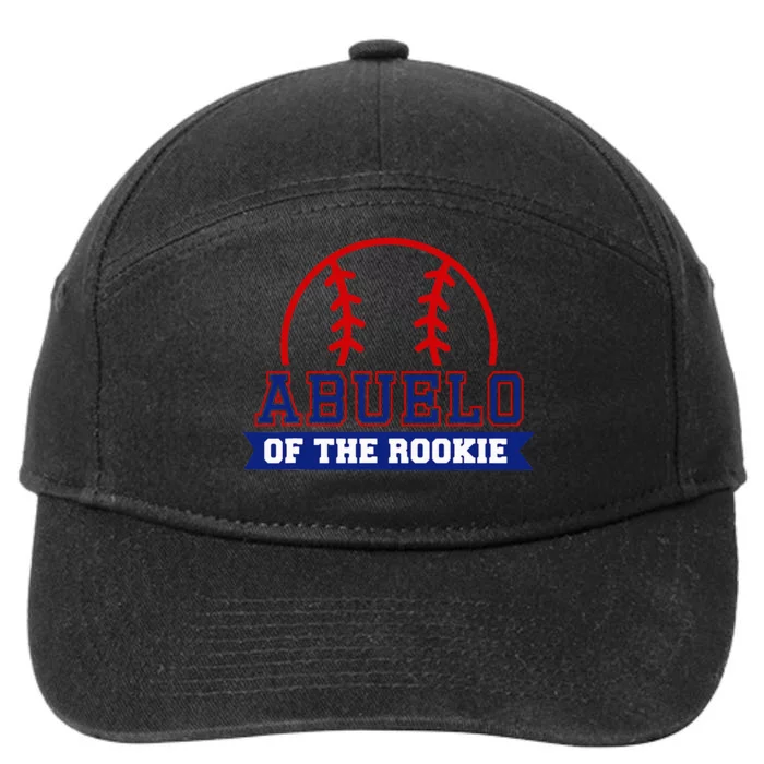 Abuelo Of Rookie 1st Birthday Baseball Theme Matching Party 7-Panel Snapback Hat