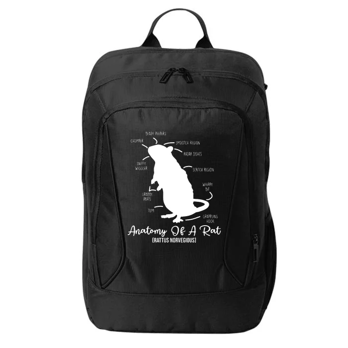 Anatomy Of Rat For Any Rat Lovers And Pet Rat Owners City Backpack