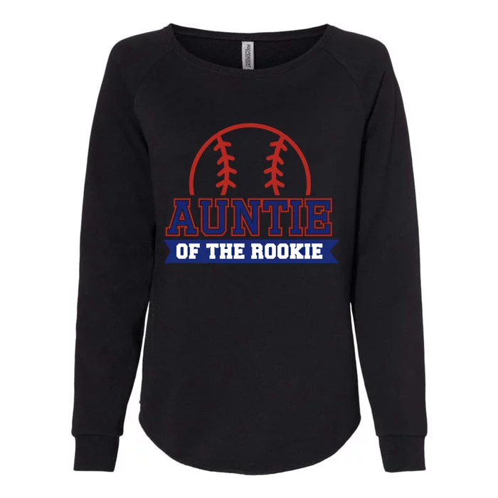 Auntie Of Rookie 1st Birthday Baseball Theme Matching Party Funny Gift Womens California Wash Sweatshirt