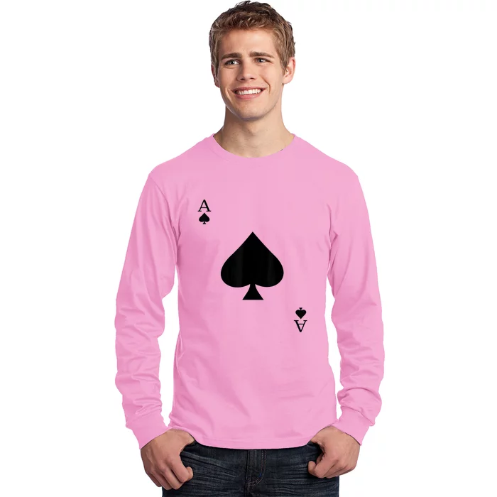 Ace Of Spades Deck Of Cards Halloween Costume Long Sleeve Shirt