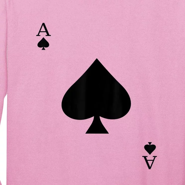 Ace Of Spades Deck Of Cards Halloween Costume Long Sleeve Shirt