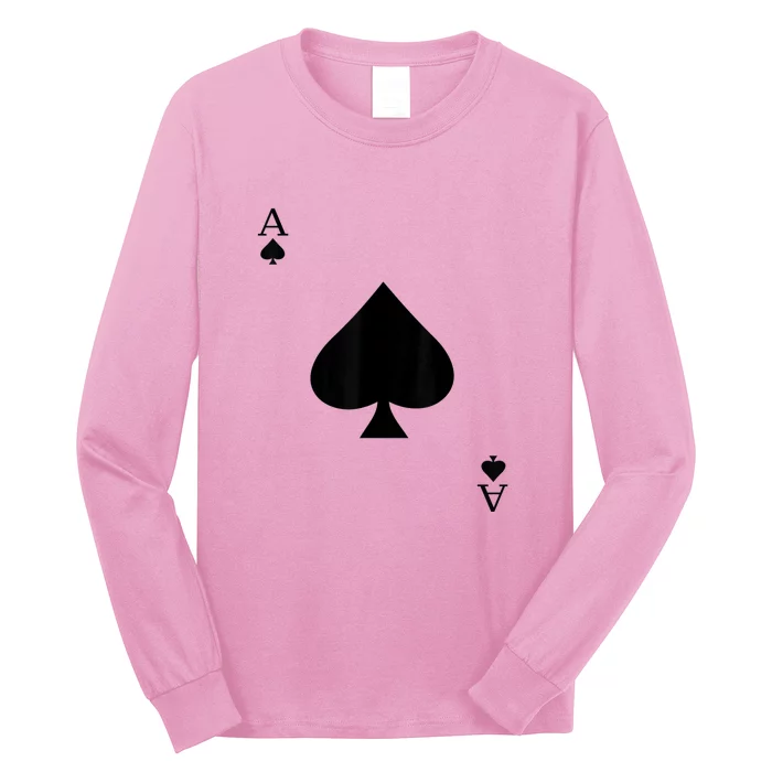 Ace Of Spades Deck Of Cards Halloween Costume Long Sleeve Shirt