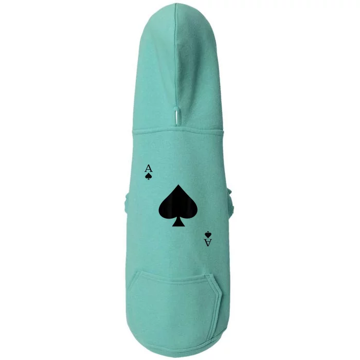 Ace Of Spades Deck Of Cards Halloween Costume Doggie 3-End Fleece Hoodie