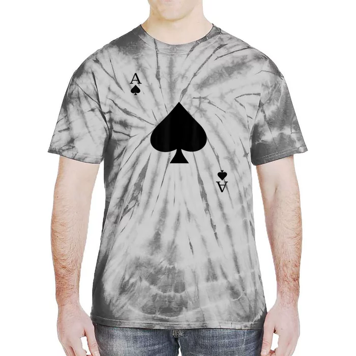 Ace Of Spades Deck Of Cards Halloween Costume Tie-Dye T-Shirt