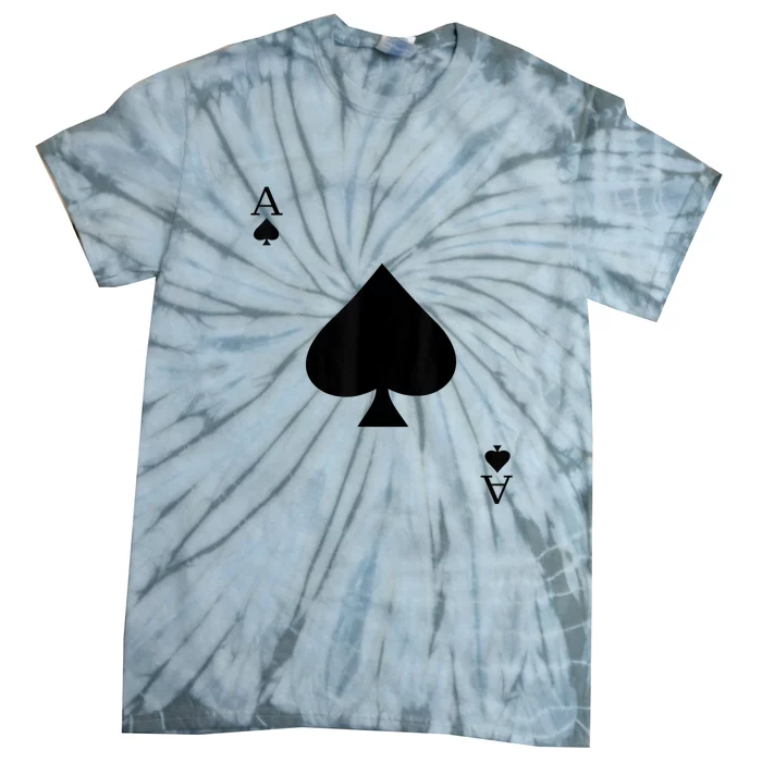 Ace Of Spades Deck Of Cards Halloween Costume Tie-Dye T-Shirt