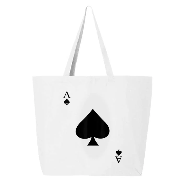 Ace Of Spades Deck Of Cards Halloween Costume 25L Jumbo Tote