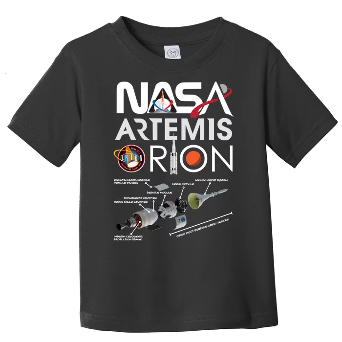 Artemis Orion Space Launch System SLS Schematics Toddler T-Shirt