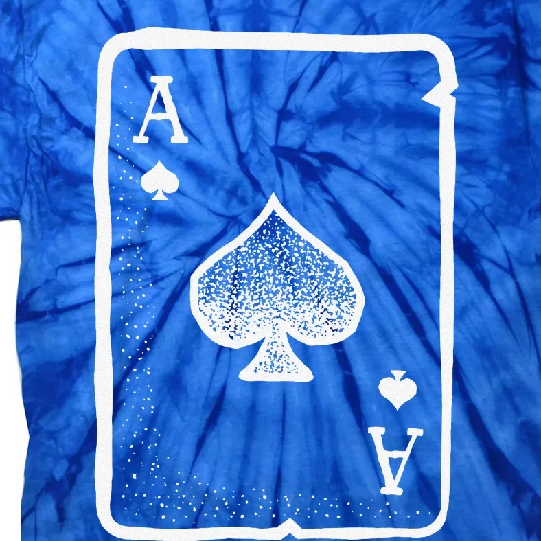 Ace Of Spades Poker Playing Card Halloween Costume Tie-Dye T-Shirt