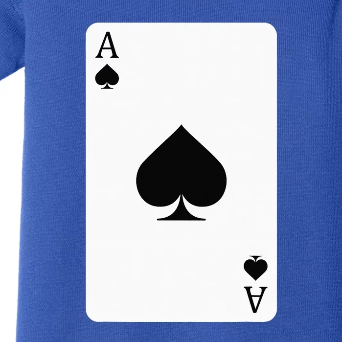 Ace Of Spades Playing Card Ace Card Baby Bodysuit