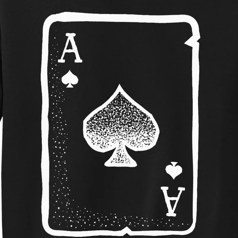 Ace of Spades Poker Playing Card Halloween Costume Sweatshirt