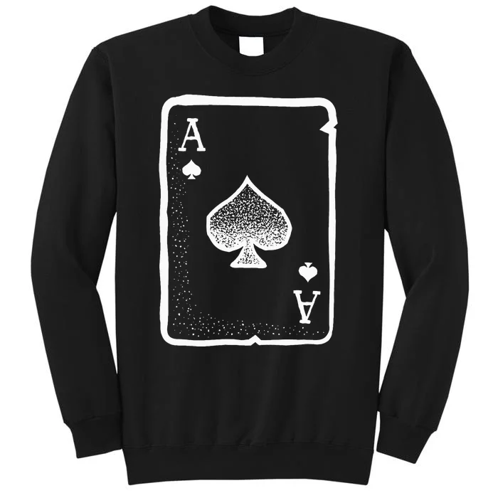 Ace of Spades Poker Playing Card Halloween Costume Sweatshirt