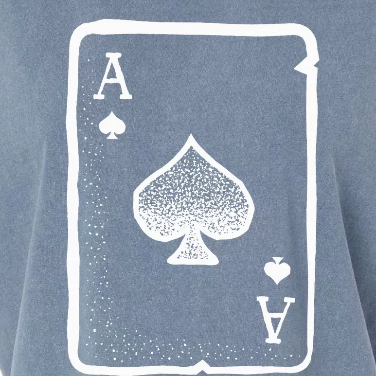 Ace of Spades Poker Playing Card Halloween Costume Garment-Dyed Women's Muscle Tee