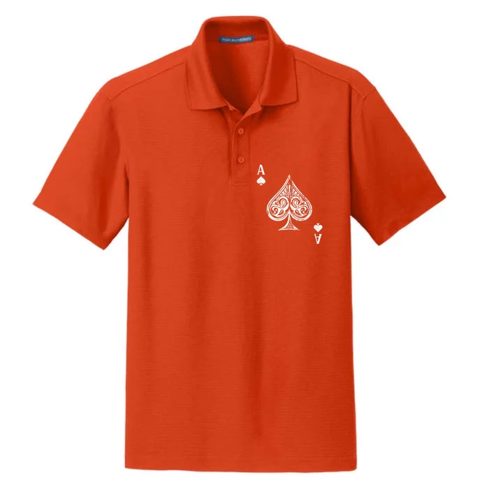 Ace Of Spades Great Gift Dry Zone Grid Performance Polo