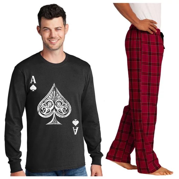 Ace Of Spades Great Gift Long Sleeve Pajama Set