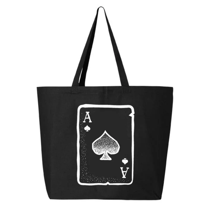 Ace Of Spades Poker Playing Card Halloween Costume 25L Jumbo Tote