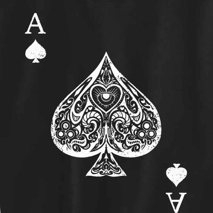 Ace Of Spades Costume Playing Card Costume Ace Spade Kids Sweatshirt