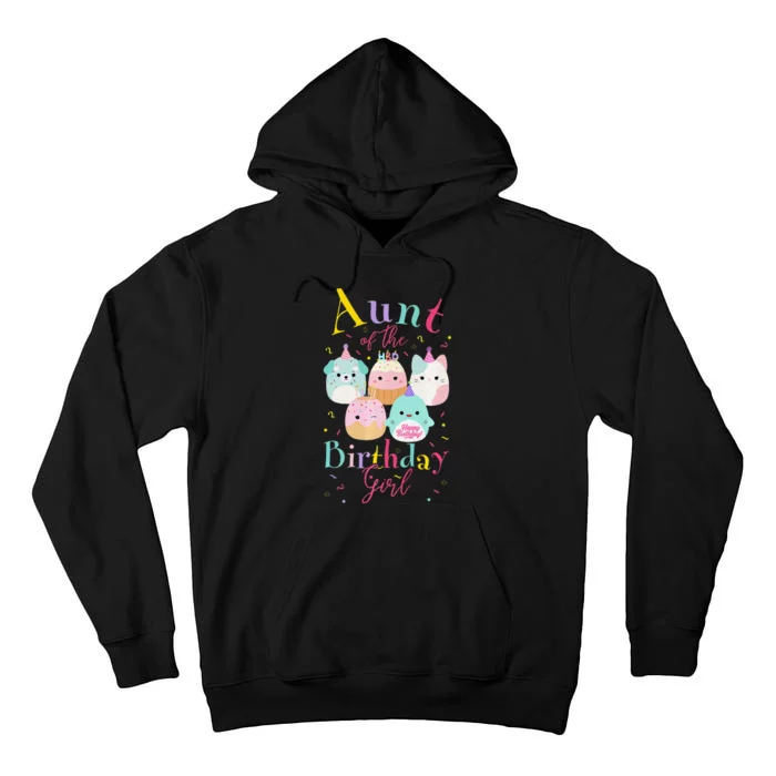 Aunt Of The Birthday Squish Squad Mallow Premium Tall Hoodie