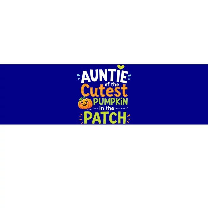 Auntie Of The Cutest Pumpkin In The Patch Fall Aunt Gift Bumper Sticker