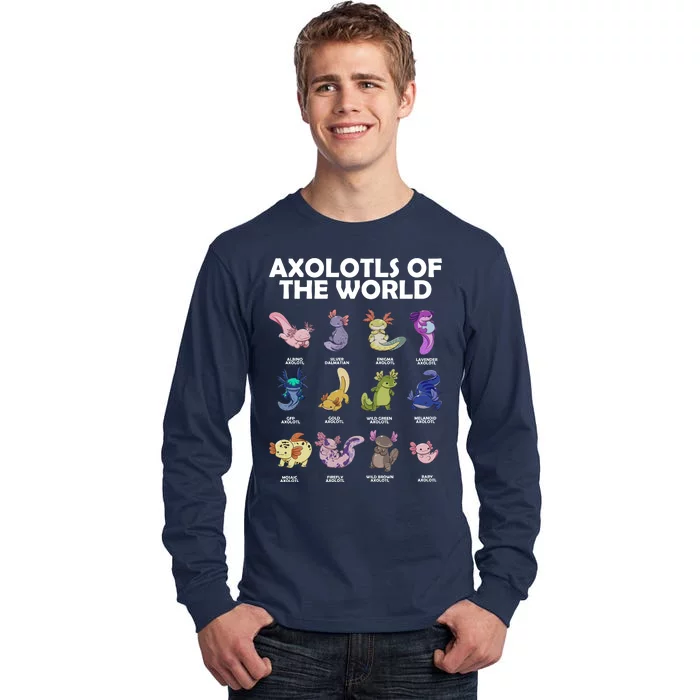 Axolotls Of The World Tall Long Sleeve T-Shirt