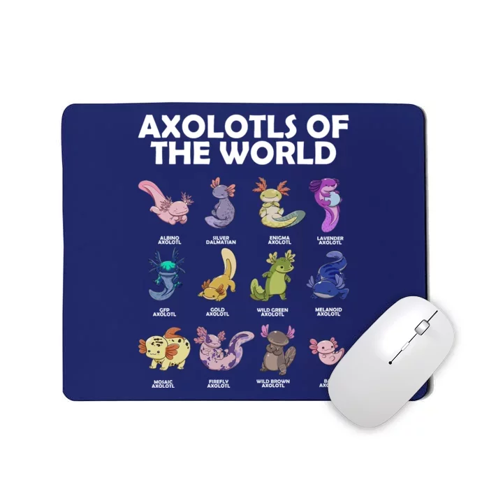 Axolotls Of The World Mousepad