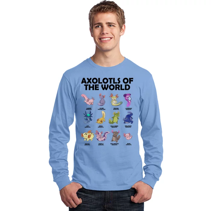 Axolotls Of The World Long Sleeve Shirt