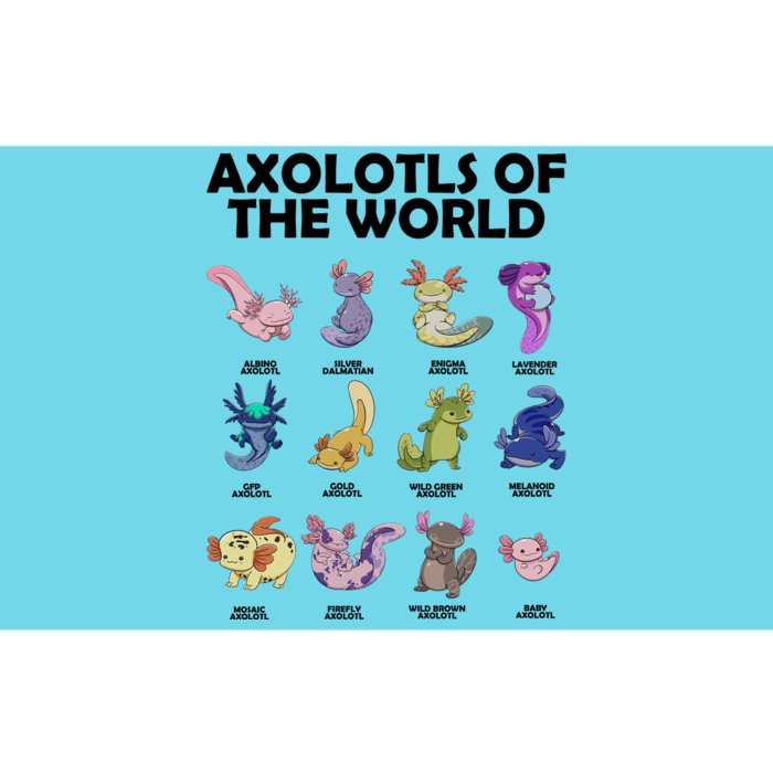 Axolotls Of The World Bumper Sticker