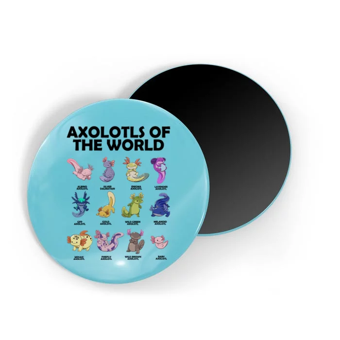 Axolotls Of The World Magnet