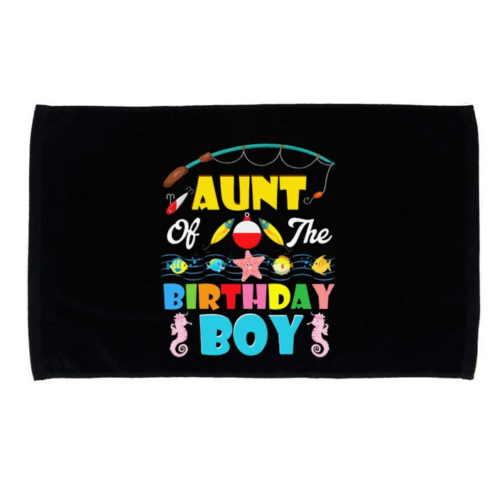 Aunt Of The Birthday O Fish Ally One Birthday Outfit Microfiber Hand Towel