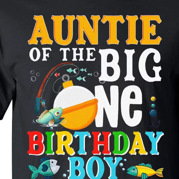 Auntie Of The Birthday O Fish Ally One Birthday Family Tall T-Shirt