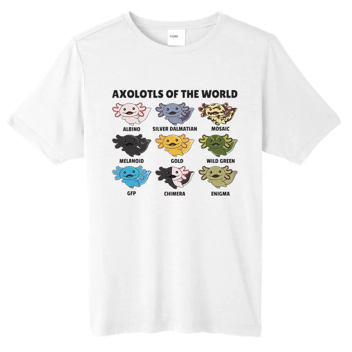 Axolotls of the world Sweet Animals Kawaii Axolotl ChromaSoft Performance T-Shirt