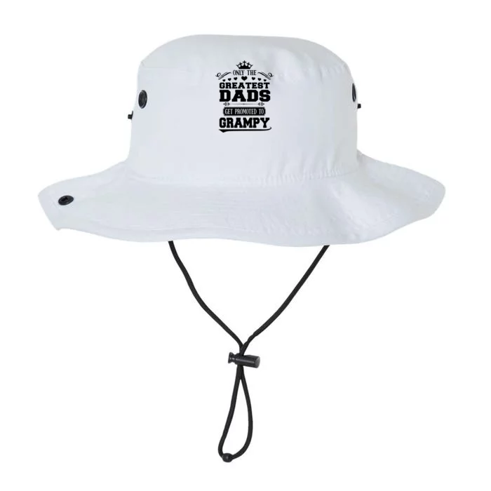 Awesome Only The Greatest Dads Get Promoted To Grampy Gift Legacy Cool Fit Booney Bucket Hat