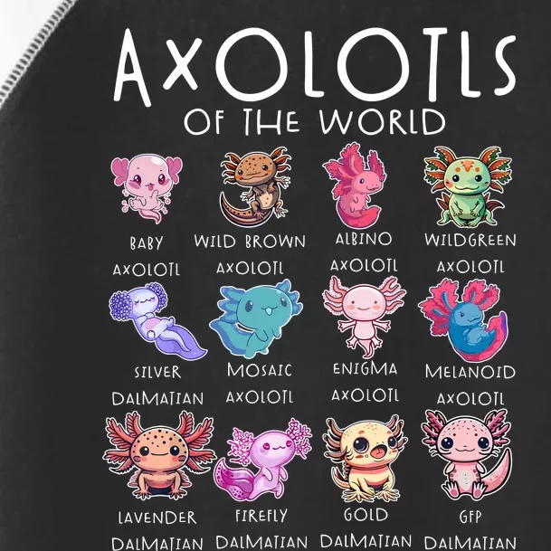 Axolotls Of The World Funny Kawaii Axolotls Boy Girl Toddler Fine Jersey T-Shirt