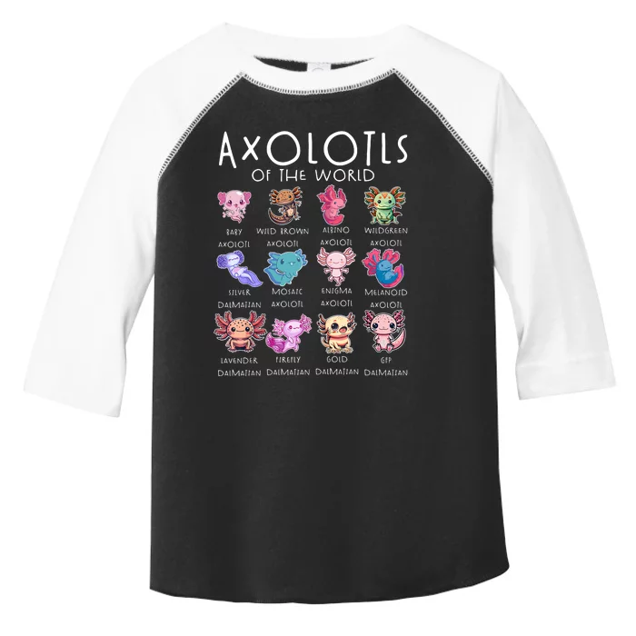 Axolotls Of The World Funny Kawaii Axolotls Boy Girl Toddler Fine Jersey T-Shirt