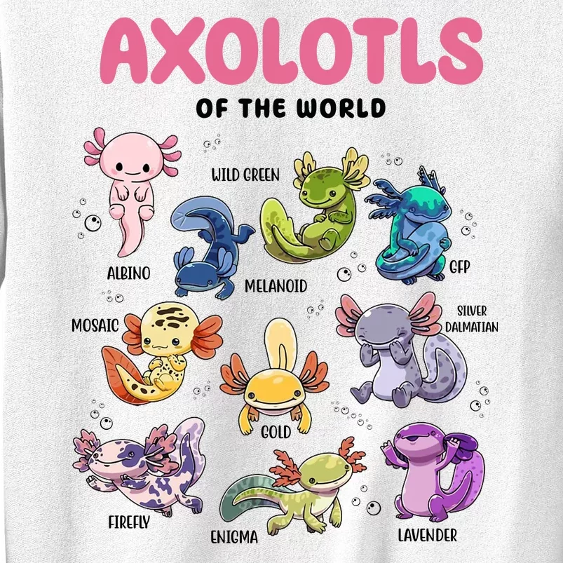 Axolotls Of The World Animals Kawaii Sweatshirt