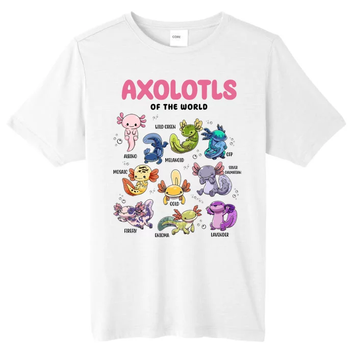 Axolotls Of The World Animals Kawaii ChromaSoft Performance T-Shirt