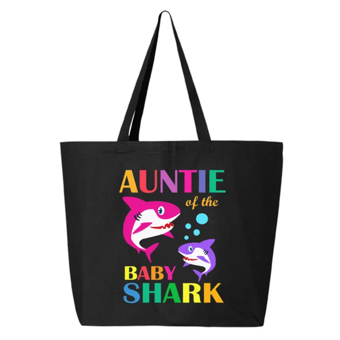 Auntie Of The Baby Birthday Shark Auntie Shark Mother's Day 25L Jumbo Tote