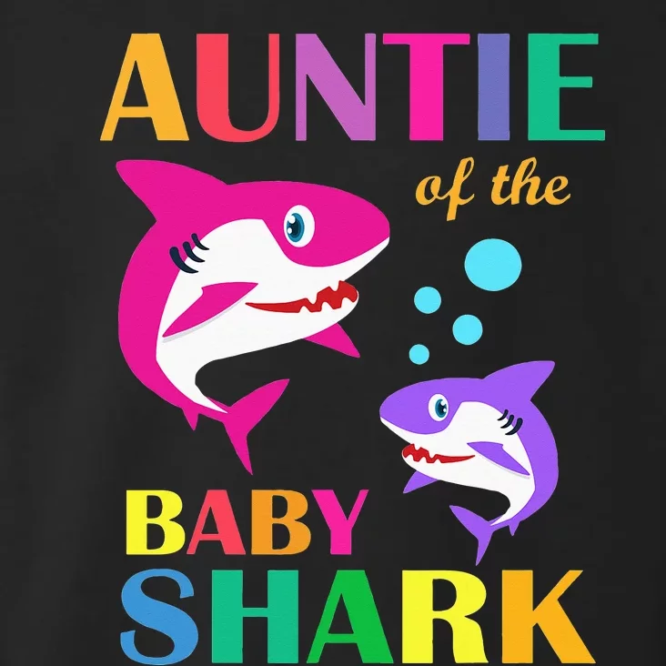 Auntie Of The Baby Birthday Shark Auntie Shark Mother's Day Toddler Hoodie