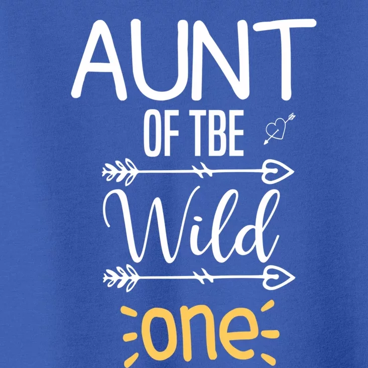 Aunt Of The Wild One 1st Birthday First Thing Gift Toddler T-Shirt