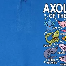 Axolotls Of The World Cute Kawaii Axolotl Softstyle Adult Sport Polo