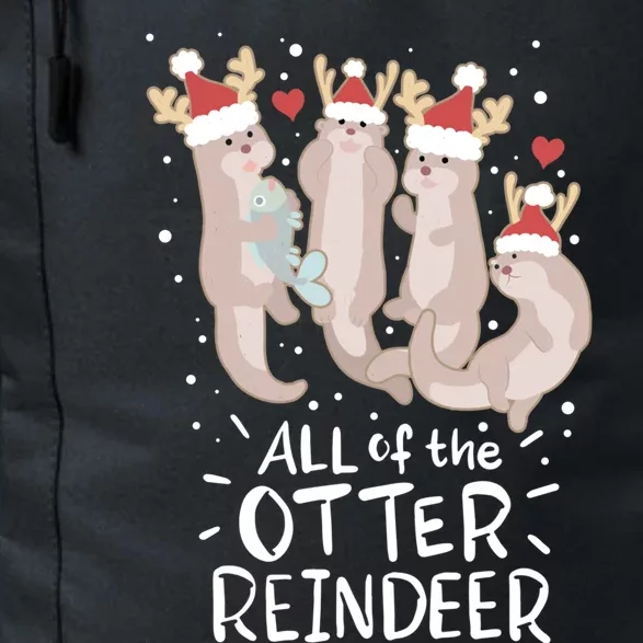 All Of The Otter Reindeer Funny Christmas Gift Daily Commute Backpack