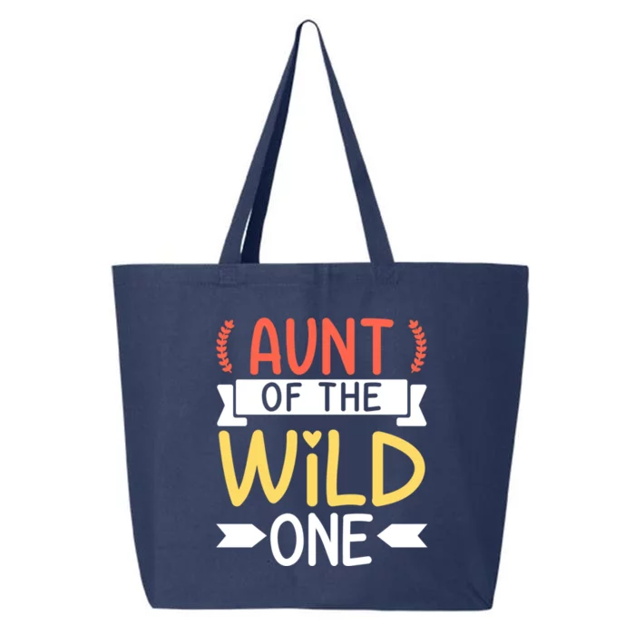 Aunt Of The Wild One 'S First Birthday Party Family Gift 25L Jumbo Tote