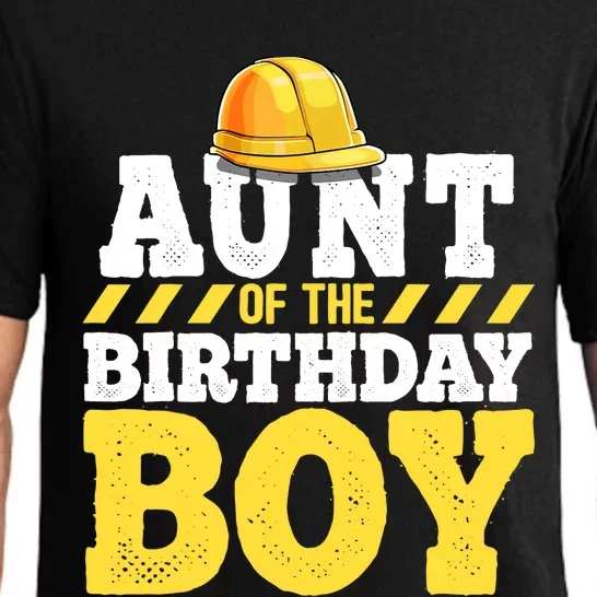 Aunt of the Birthday Boy Construction Birthday Party Pajama Set