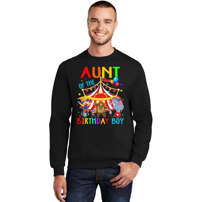 Aunt Of The Birthday Carnival Circus Themed Family Bday Sweatshirt