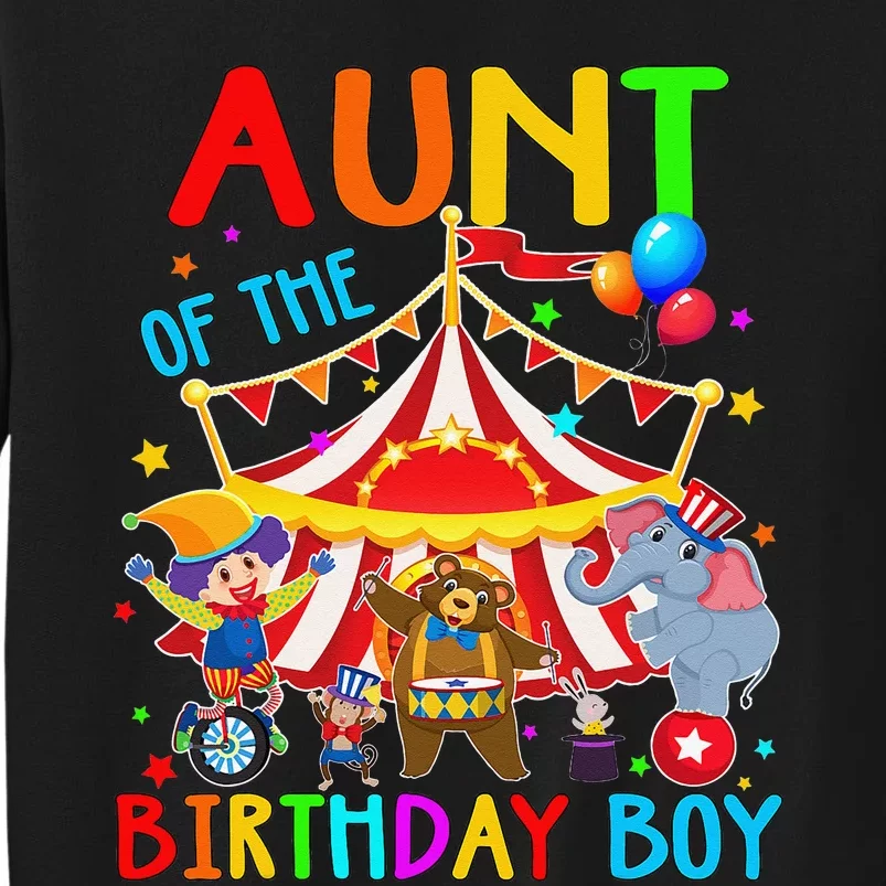 Aunt Of The Birthday Carnival Circus Themed Family Bday Sweatshirt