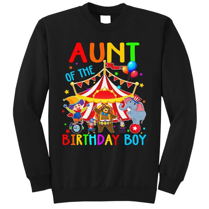 Aunt Of The Birthday Carnival Circus Themed Family Bday Sweatshirt